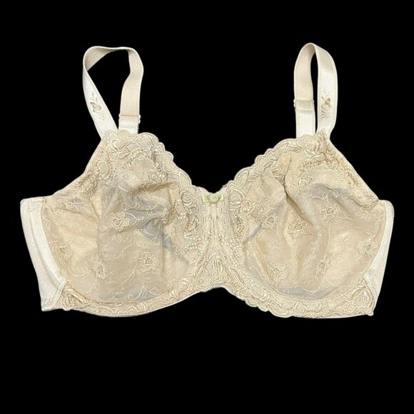 Wacoal Bra Renaissance Rose Underwire‎ Bra 85720 34DD Beige - Picture 1 of 9